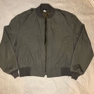 Men’s olive green Neptune Garment Bomber Jacket